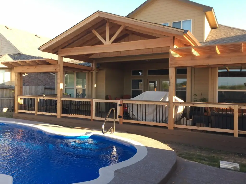 pool shade pool decking pool deck builder