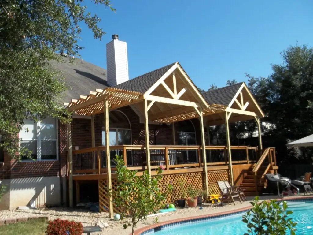 deck designs 2026 build shade near pool patio covers builders