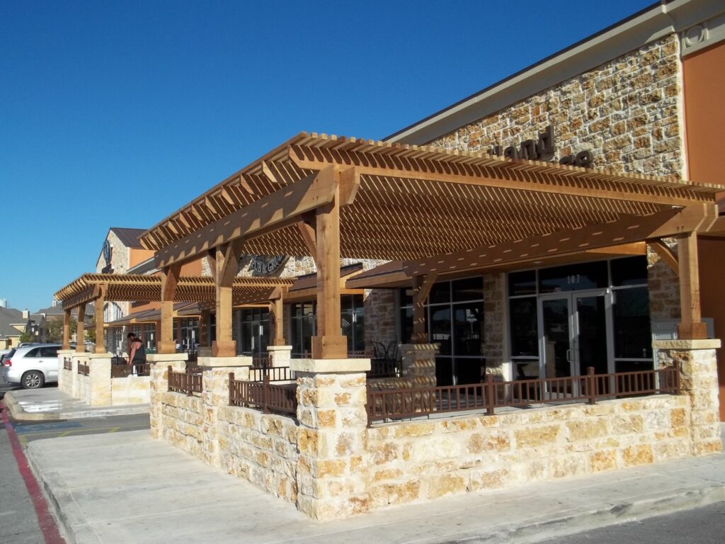 Commercial pergola builders commercial patio cover
