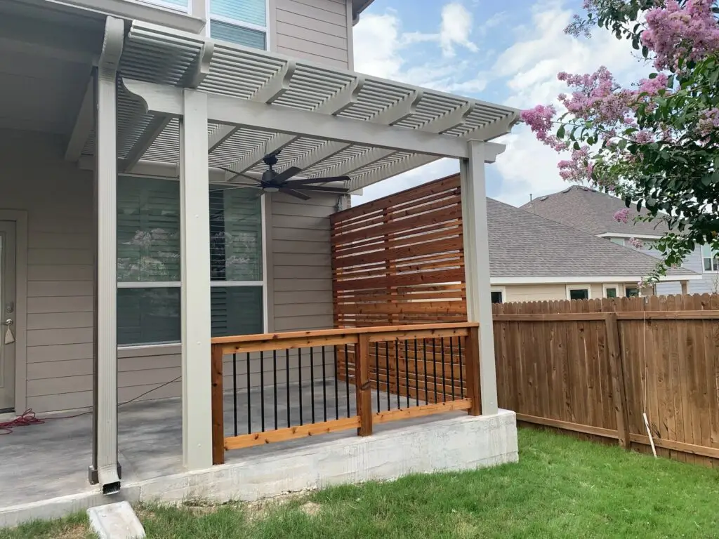 trex deck white pergola deck railing patio